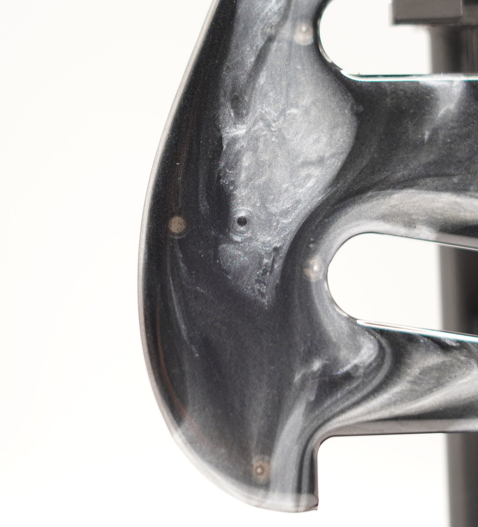 white pearl eclipse epoxy resin pickguard