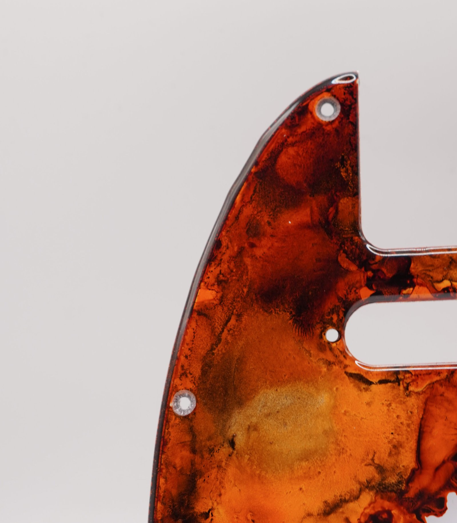 koi rebirth – epoxy resin telecaster pickguard
