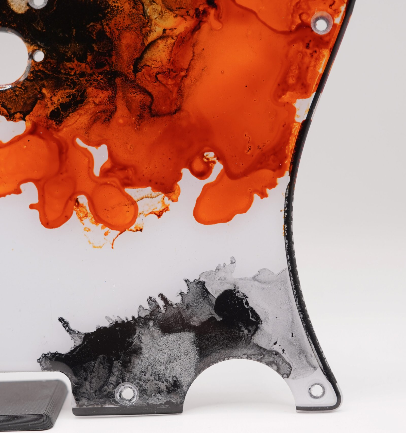koi rebirth – epoxy resin telecaster pickguard
