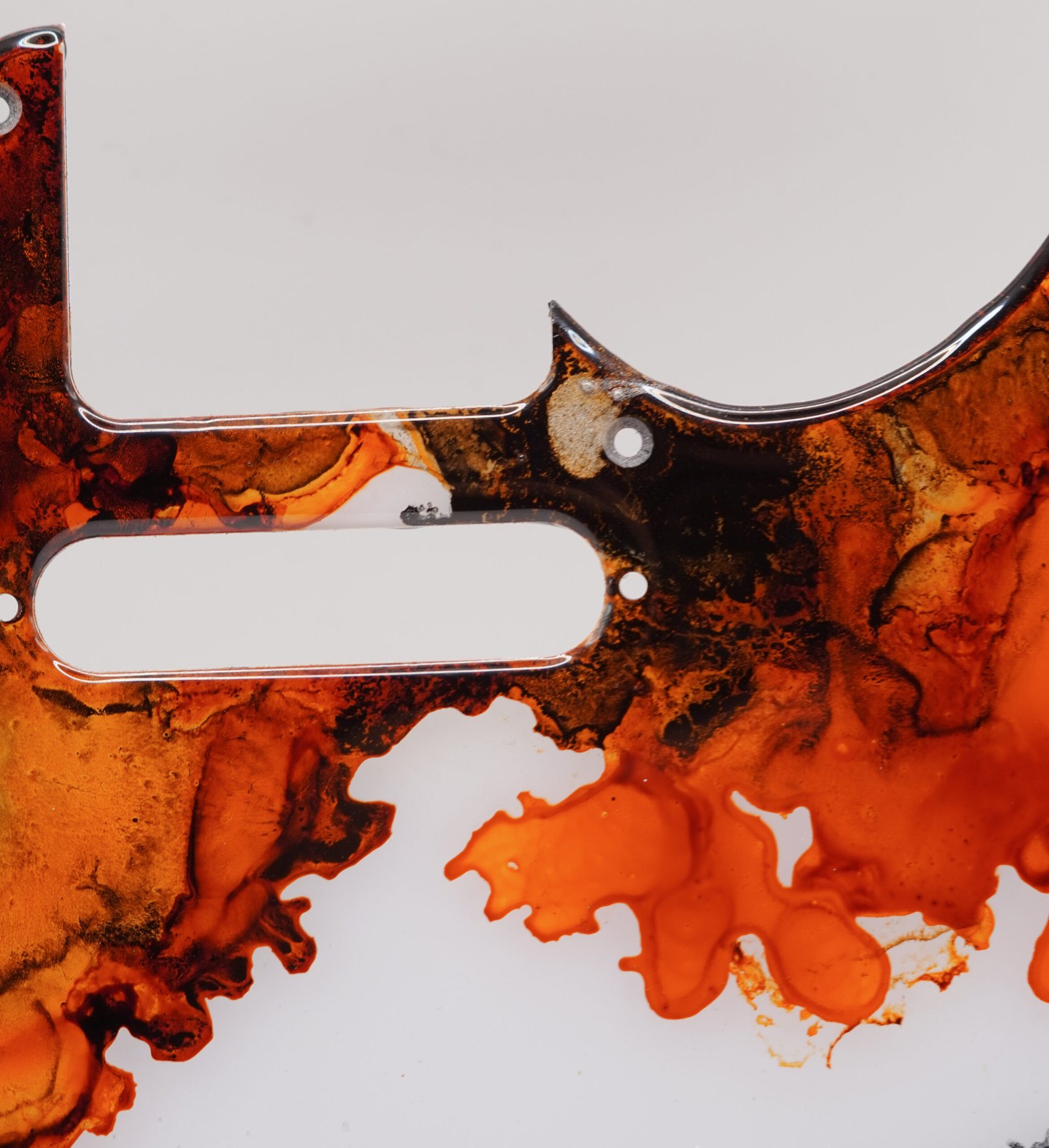 koi rebirth – epoxy resin telecaster pickguard