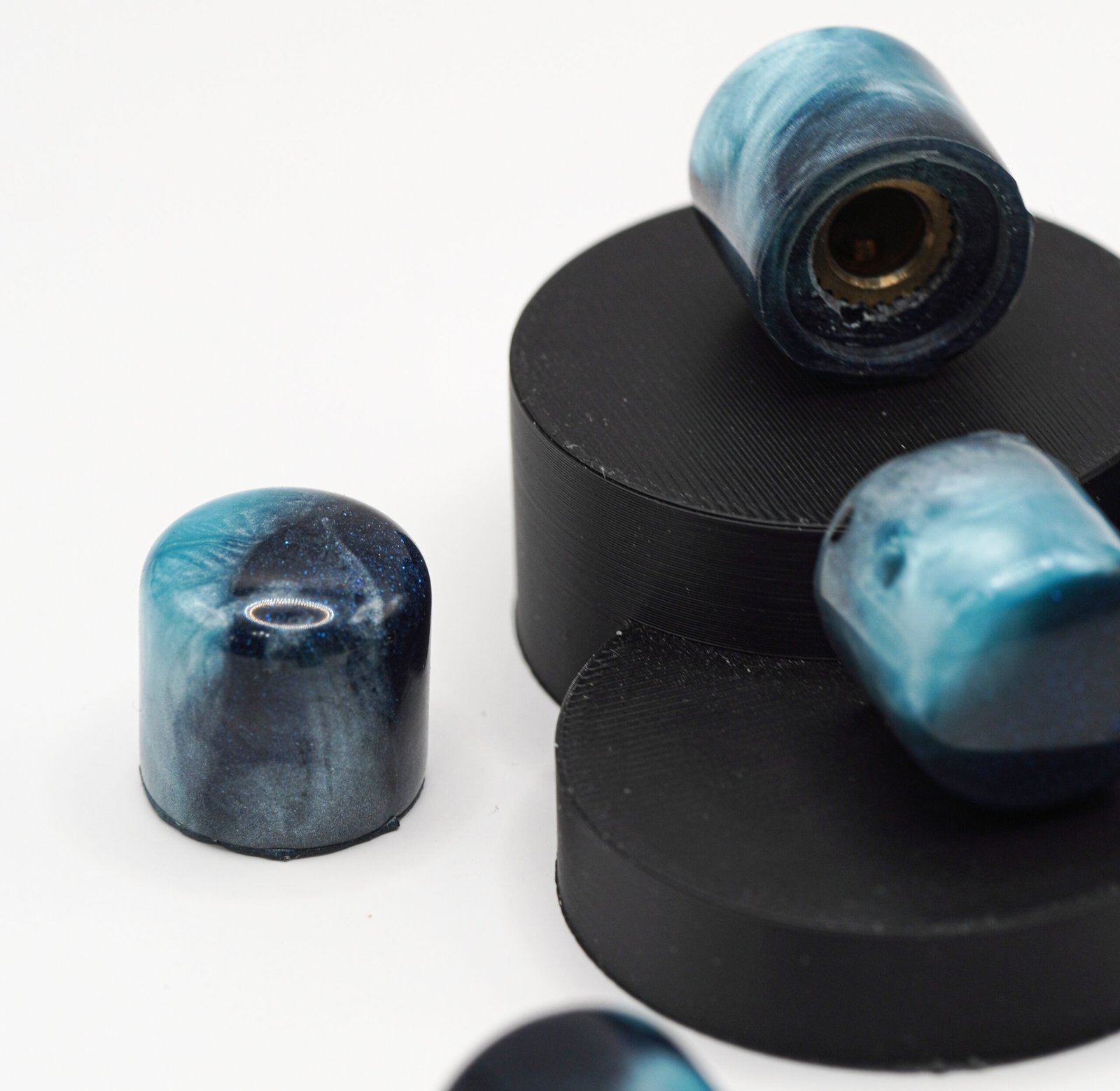 blue zenith epoxy resin guitar knobs