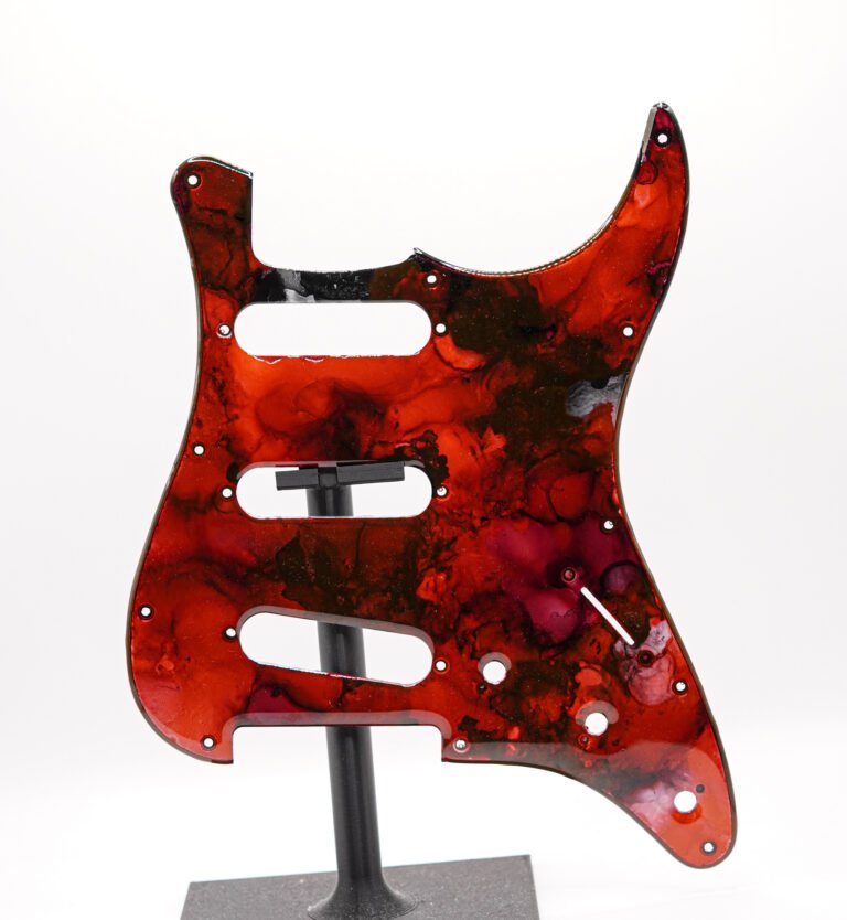 Home marshall burn epoxy resin guitar pickguard