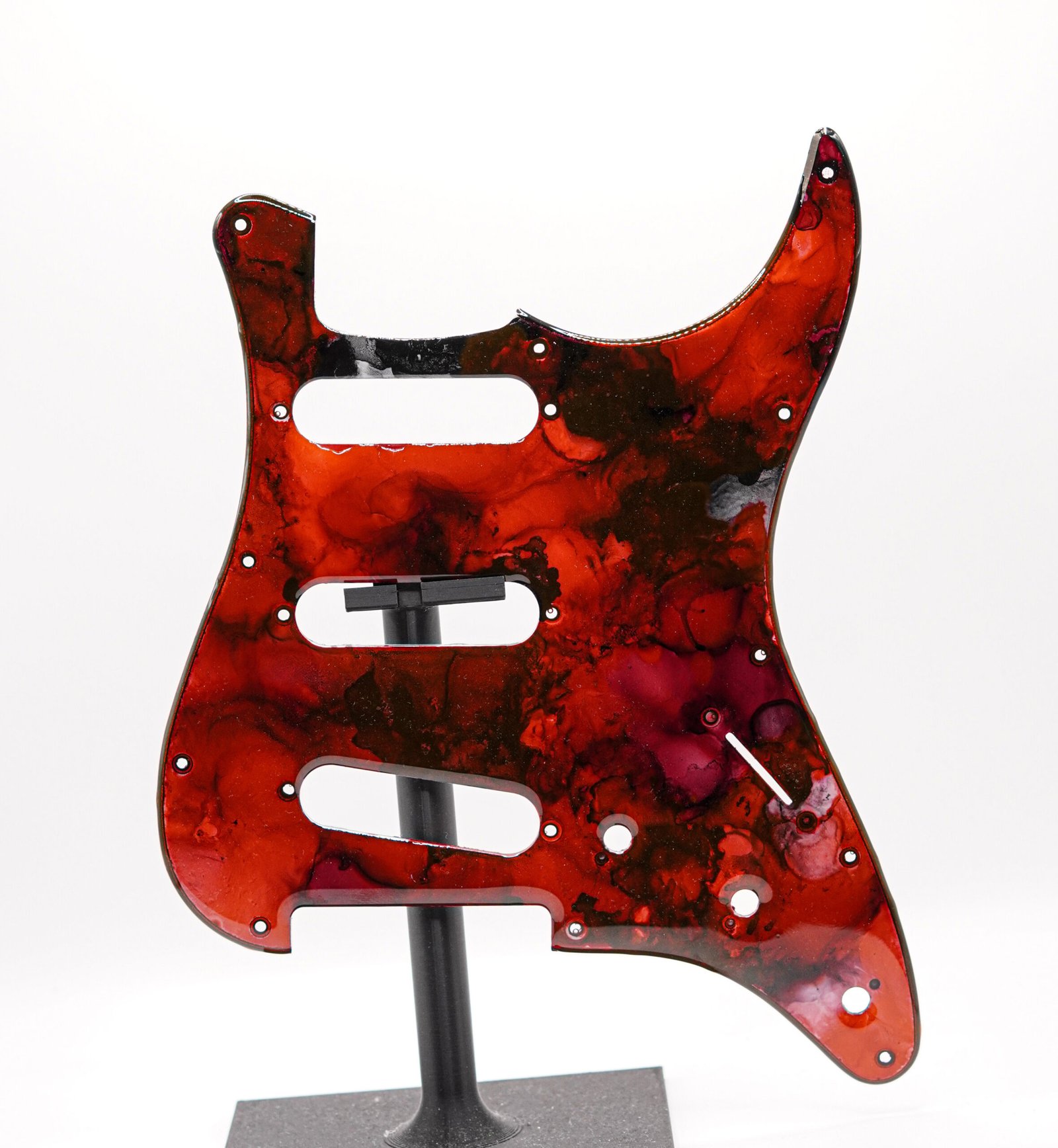 marshall burn epoxy resin guitar pickguard
