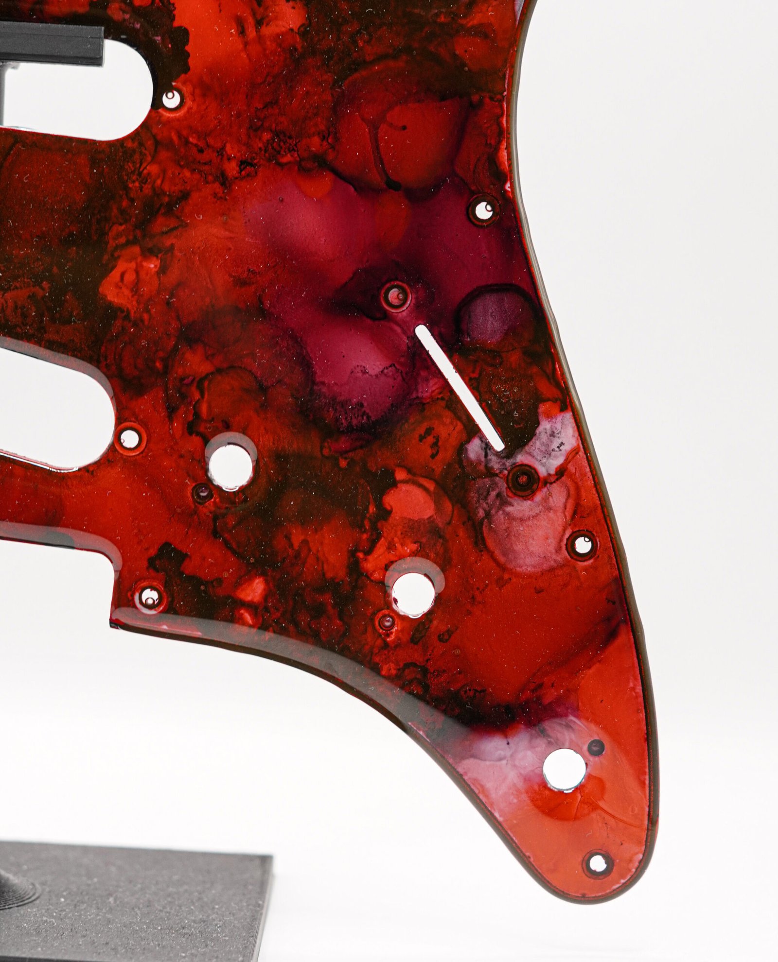 marshall burn epoxy resin guitar pickguard