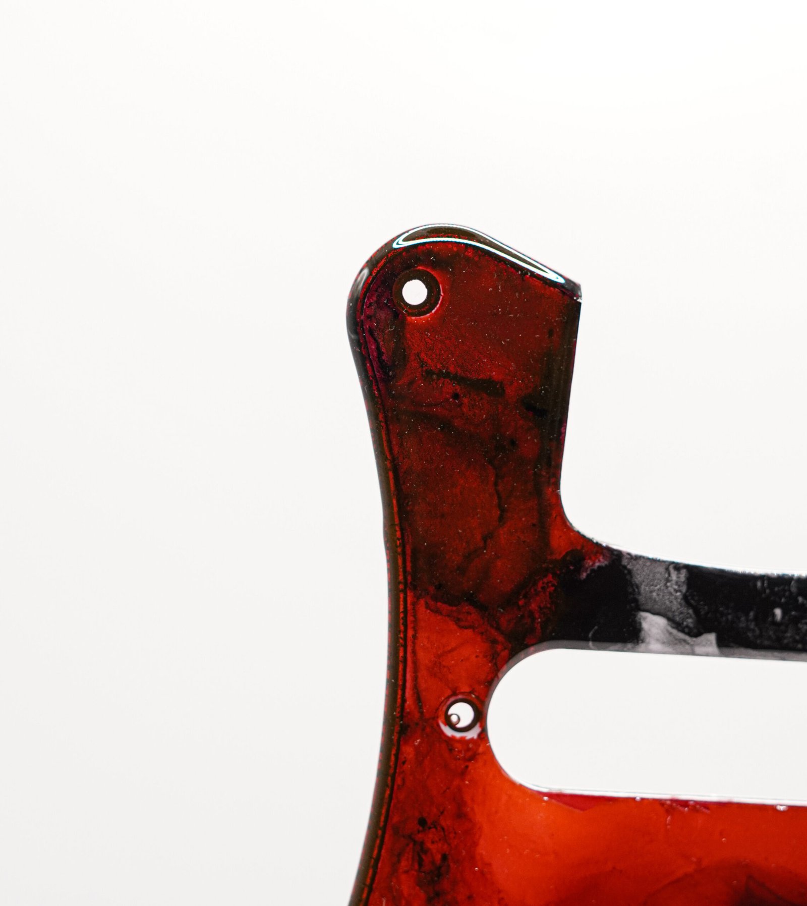 marshall burn epoxy resin guitar pickguard