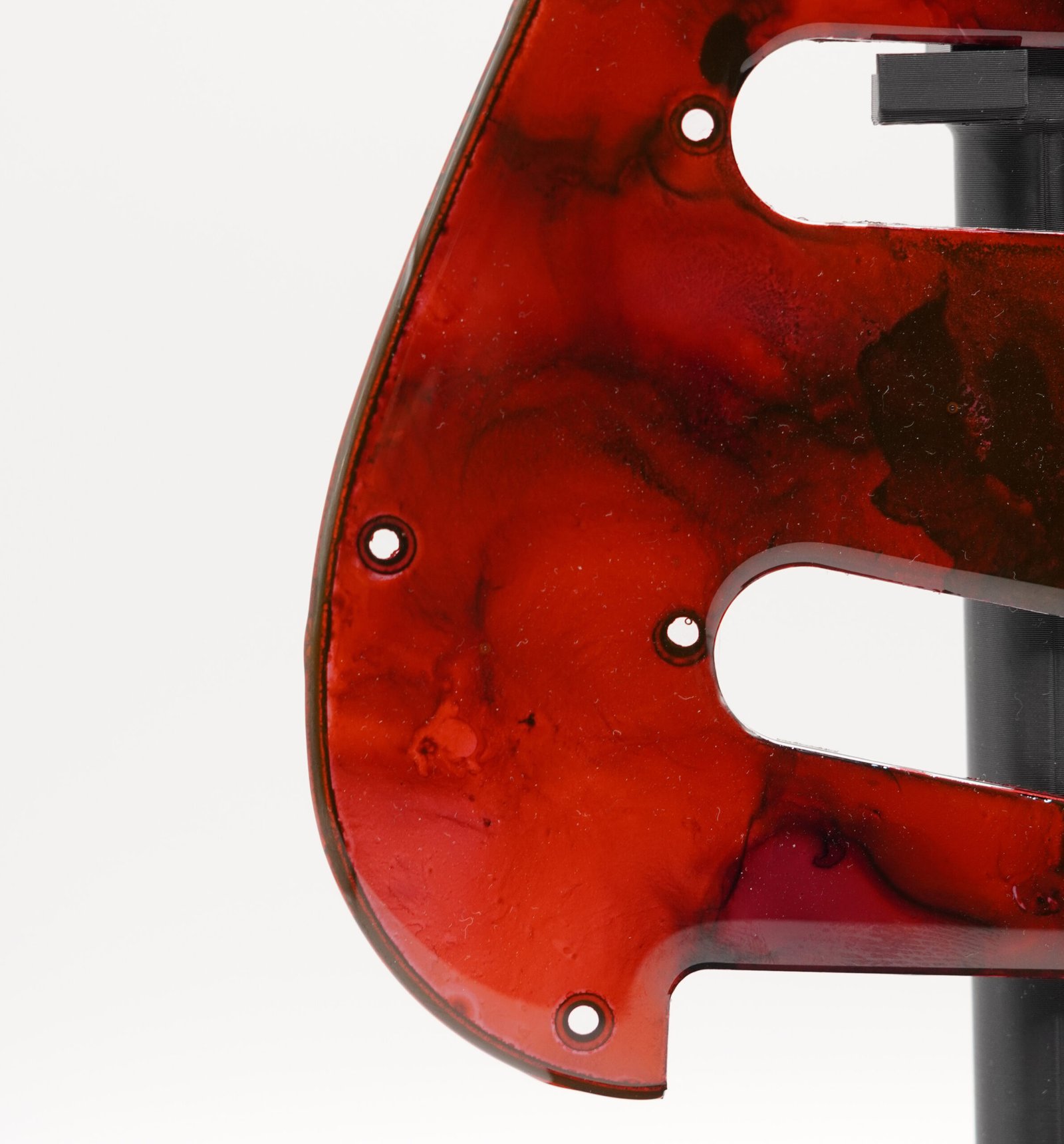 marshall burn epoxy resin guitar pickguard