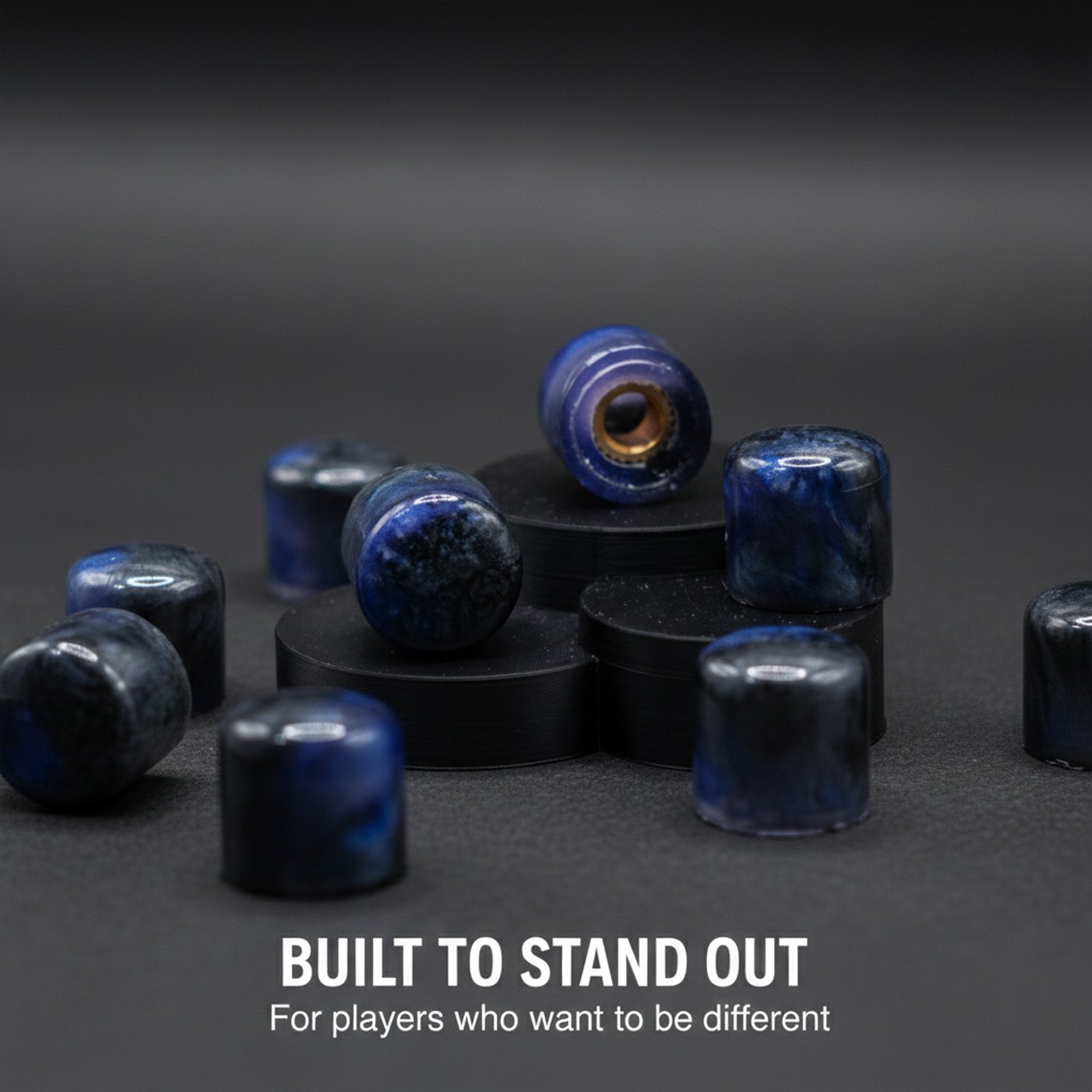 astral violet epoxy resin guitar knobs