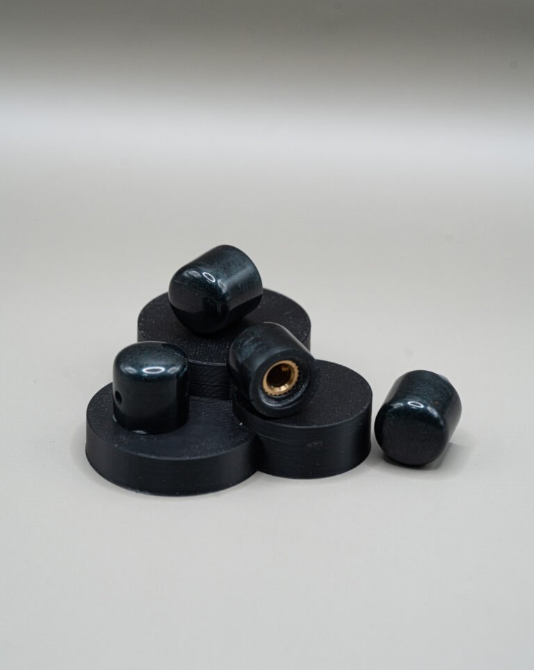 Home carbon black epoxy resin guitar knobs