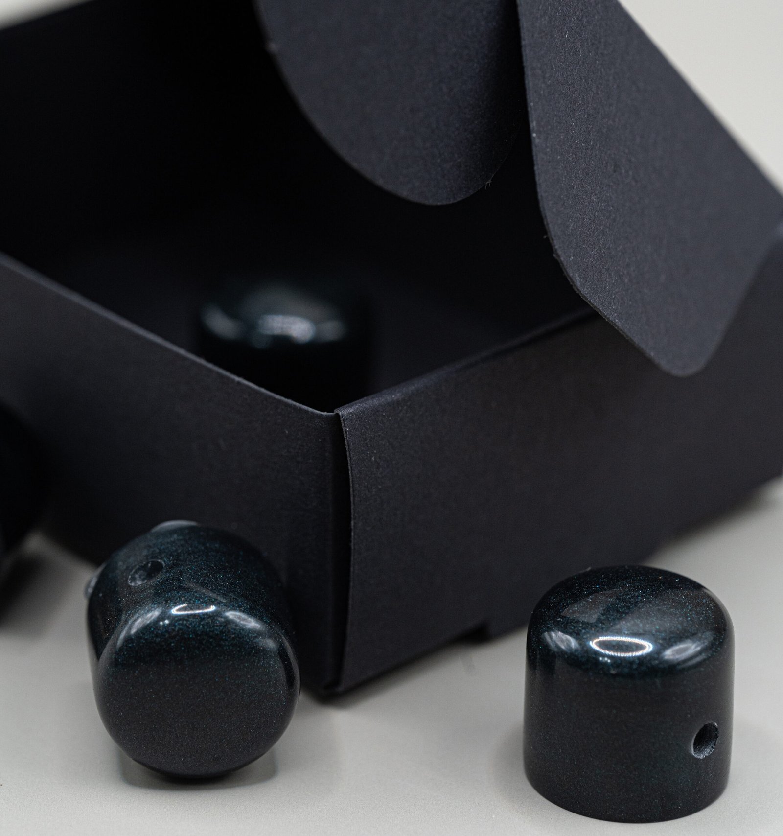 carbon black epoxy resin guitar knobs