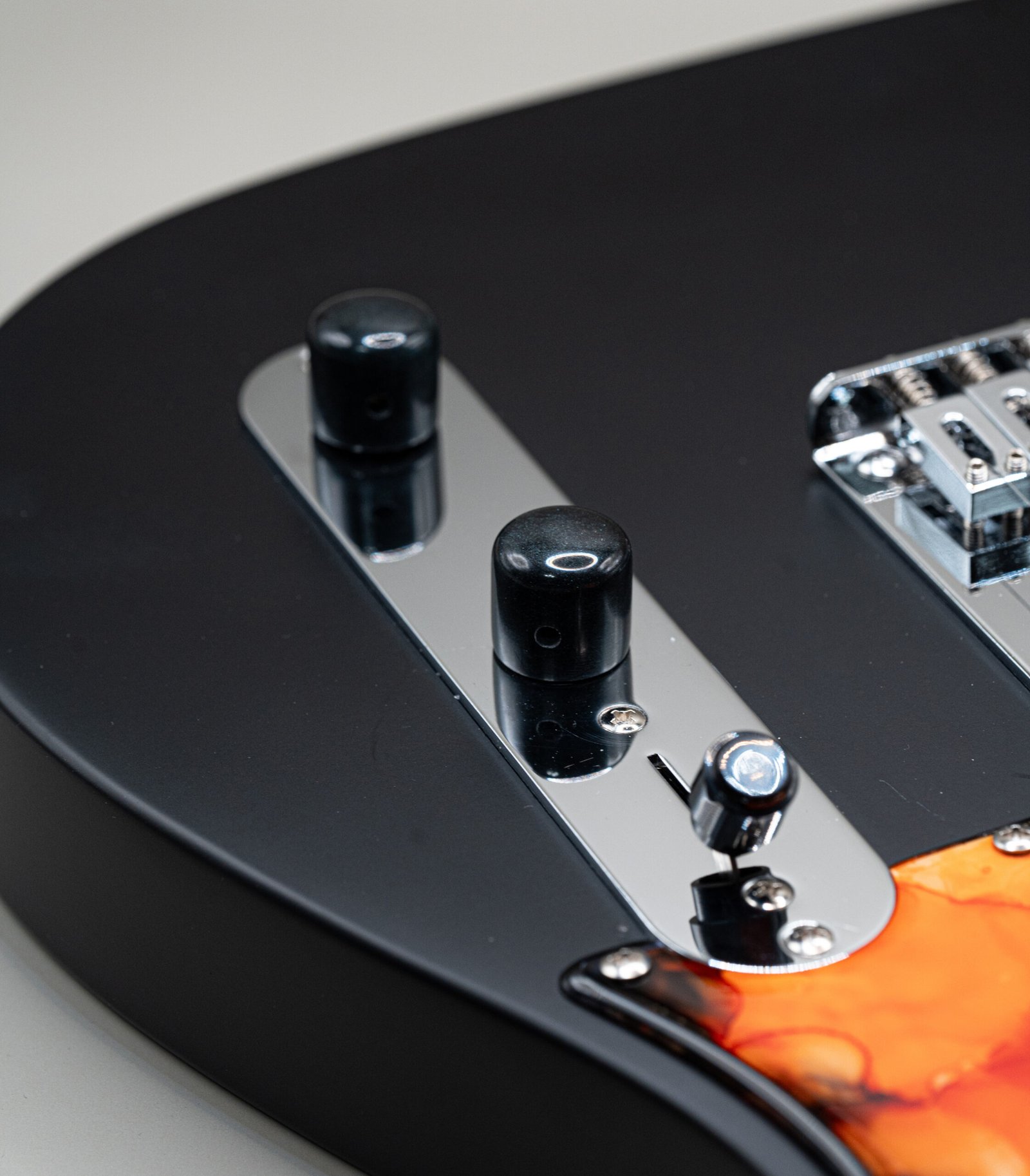 carbon black epoxy resin guitar knobs