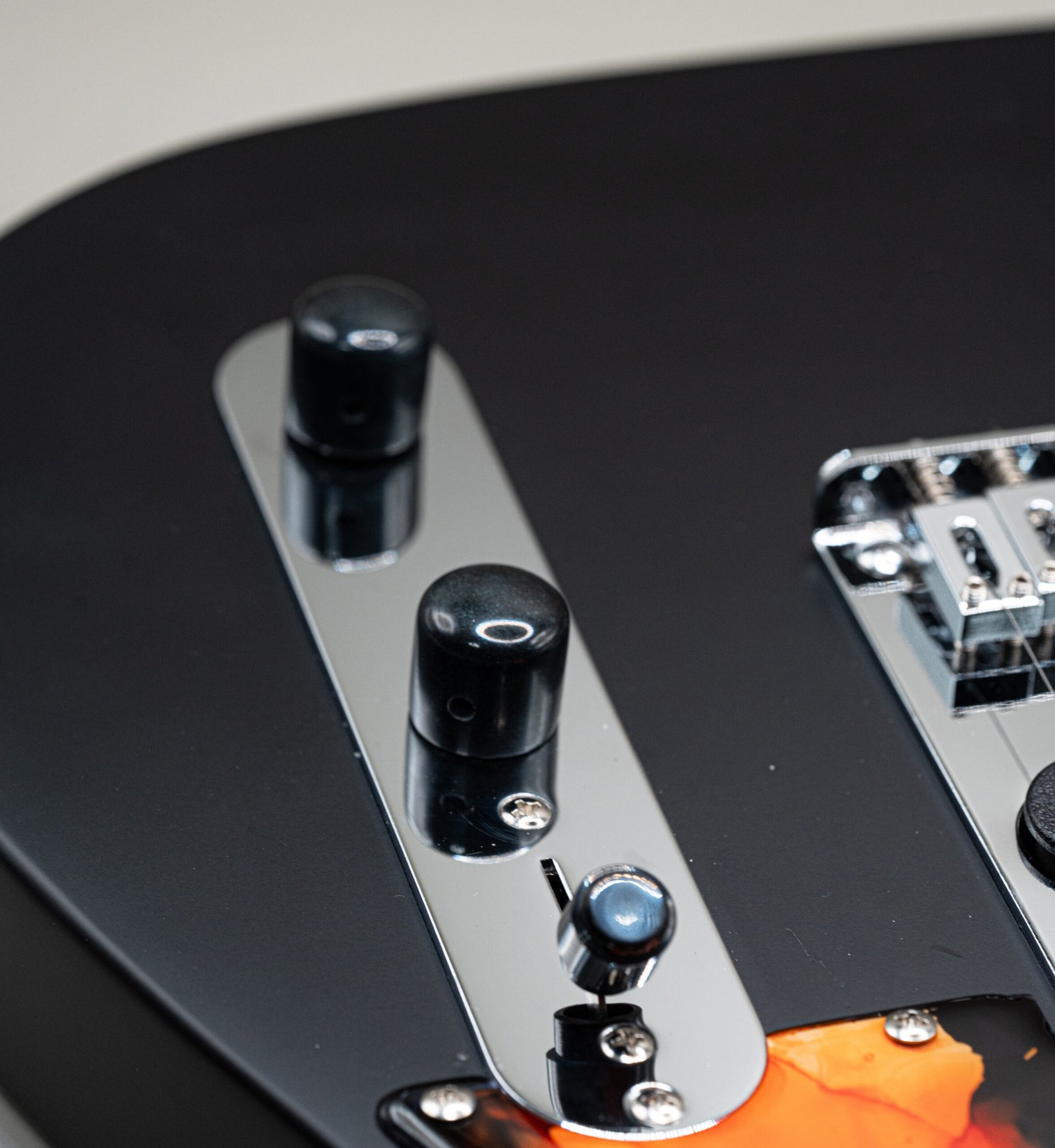 carbon black epoxy resin guitar knobs