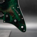 neon abyss epoxy resin guitar pickguard