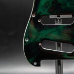 neon abyss epoxy resin guitar pickguard