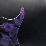 neon abyss epoxy resin guitar pickguard (copy)