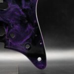 neon abyss epoxy resin guitar pickguard (copy)