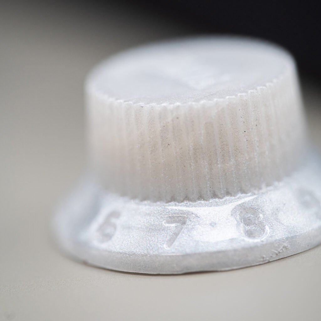 white pearl fender styled epoxy knobs