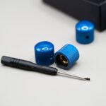 pacific blue epoxy resin guitar knobs