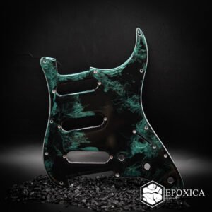 malachite storm — epoxy resin pickguard