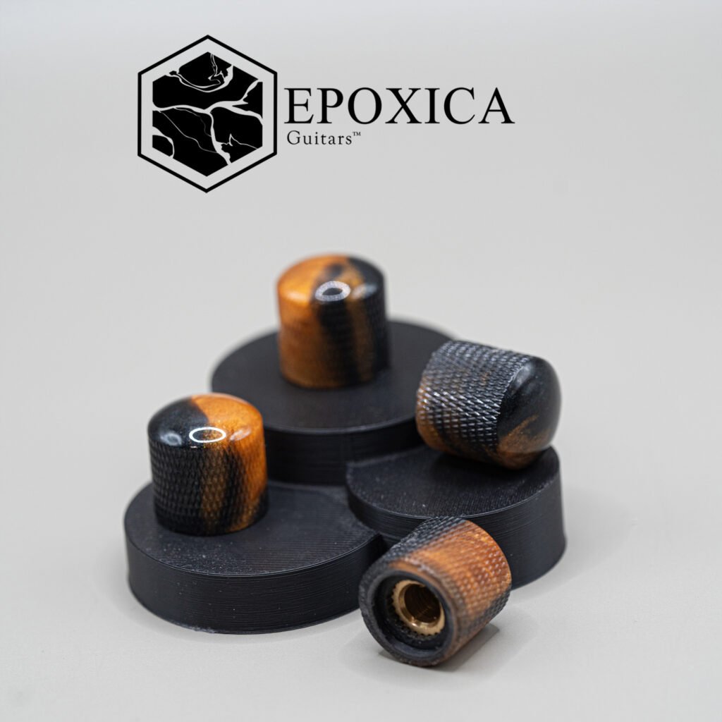 crimson eclipse epoxy resin guitar knobs (copy)