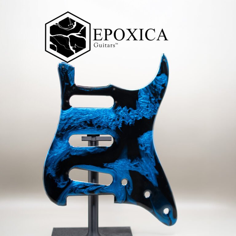 malachite storm — epoxy resin pickguard (copy)