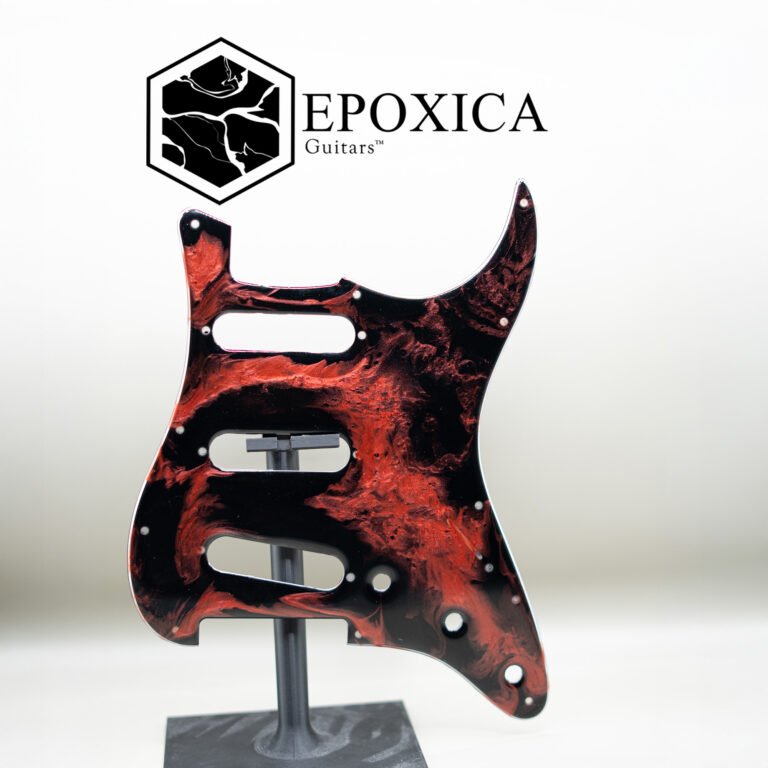 malachite storm — epoxy resin pickguard (copy)