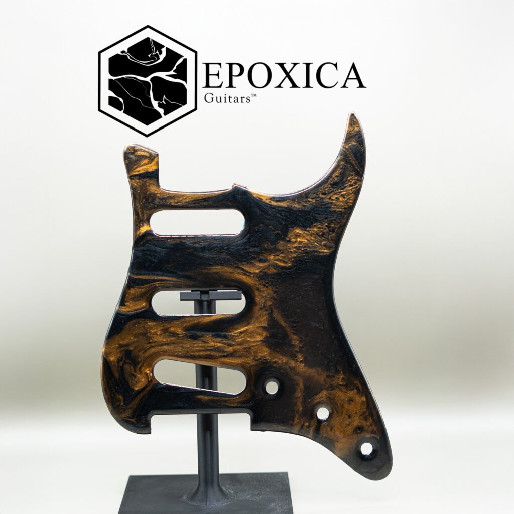 malachite storm — epoxy resin pickguard (copy)