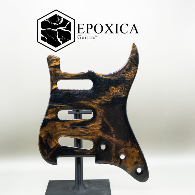 malachite storm — epoxy resin pickguard (copy)