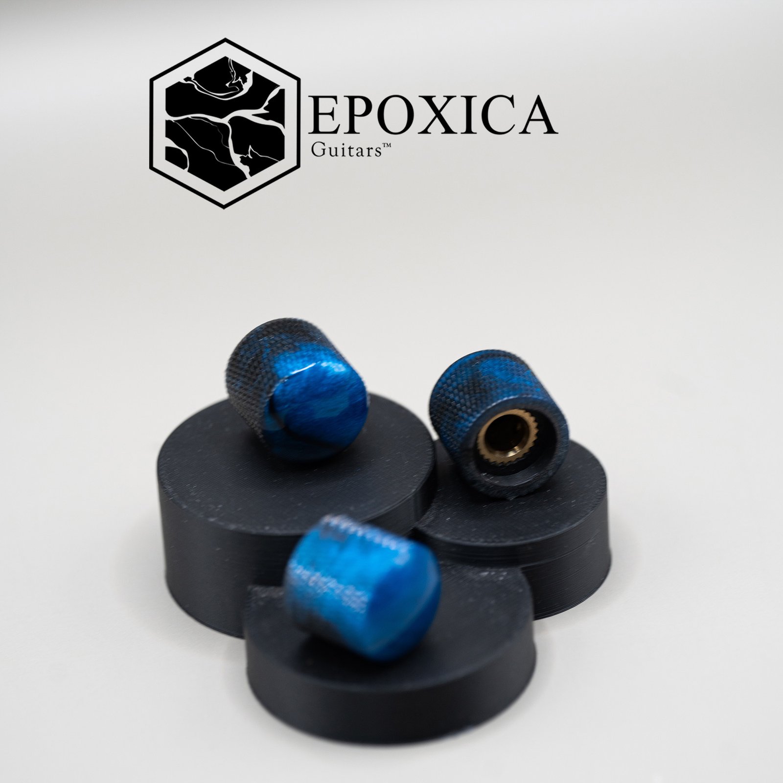 marble eclipse epoxy resin guitar knobs (copy)