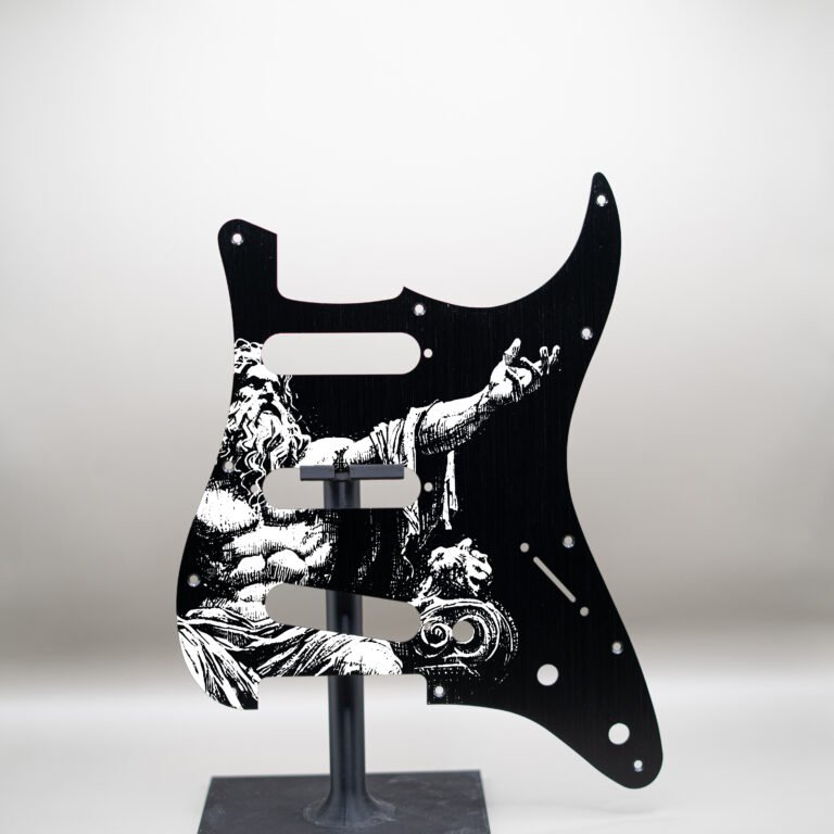 aztec death priest metal stratocaster pickguard (copy)
