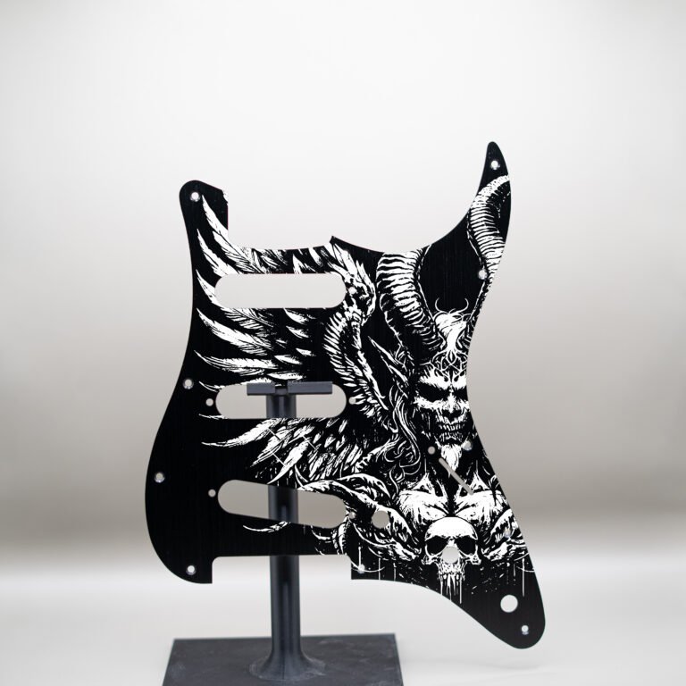 aztec death priest metal stratocaster pickguard (copy)