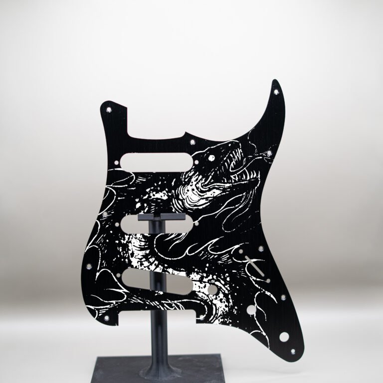 aztec death priest metal stratocaster pickguard (copy)