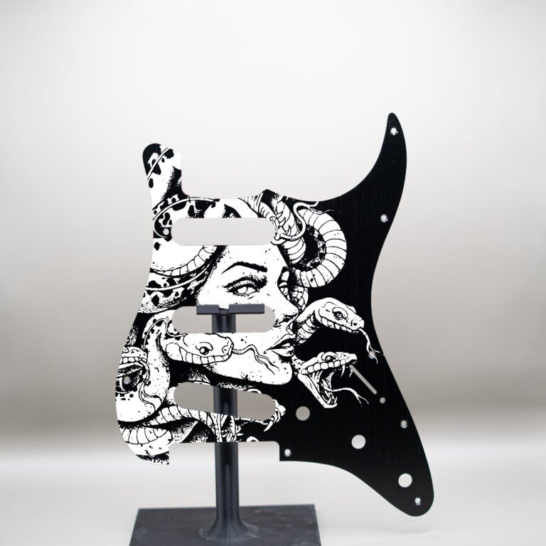 aztec death priest metal stratocaster pickguard (copy)
