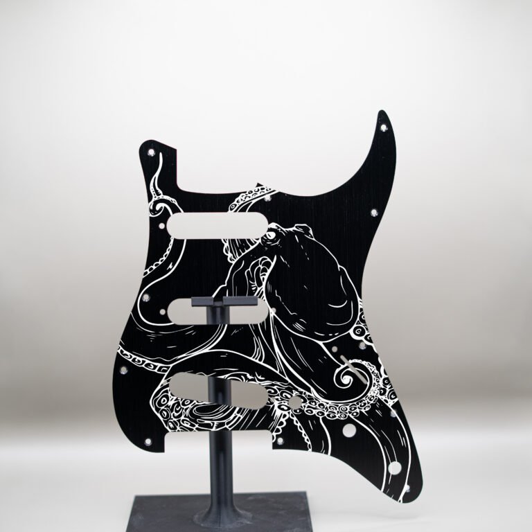 aztec death priest metal stratocaster pickguard (copy)
