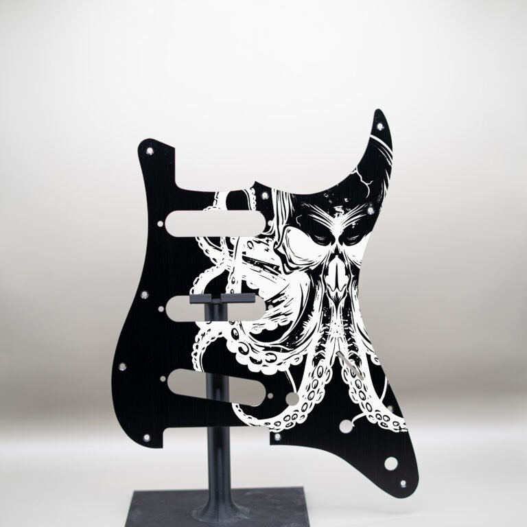 aztec death priest metal stratocaster pickguard (copy)