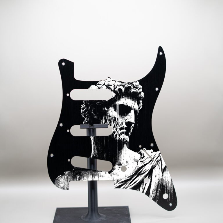 aztec death priest metal stratocaster pickguard (copy)