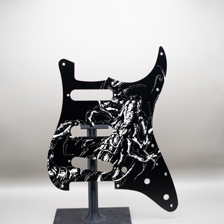 aztec death priest metal stratocaster pickguard (copy)