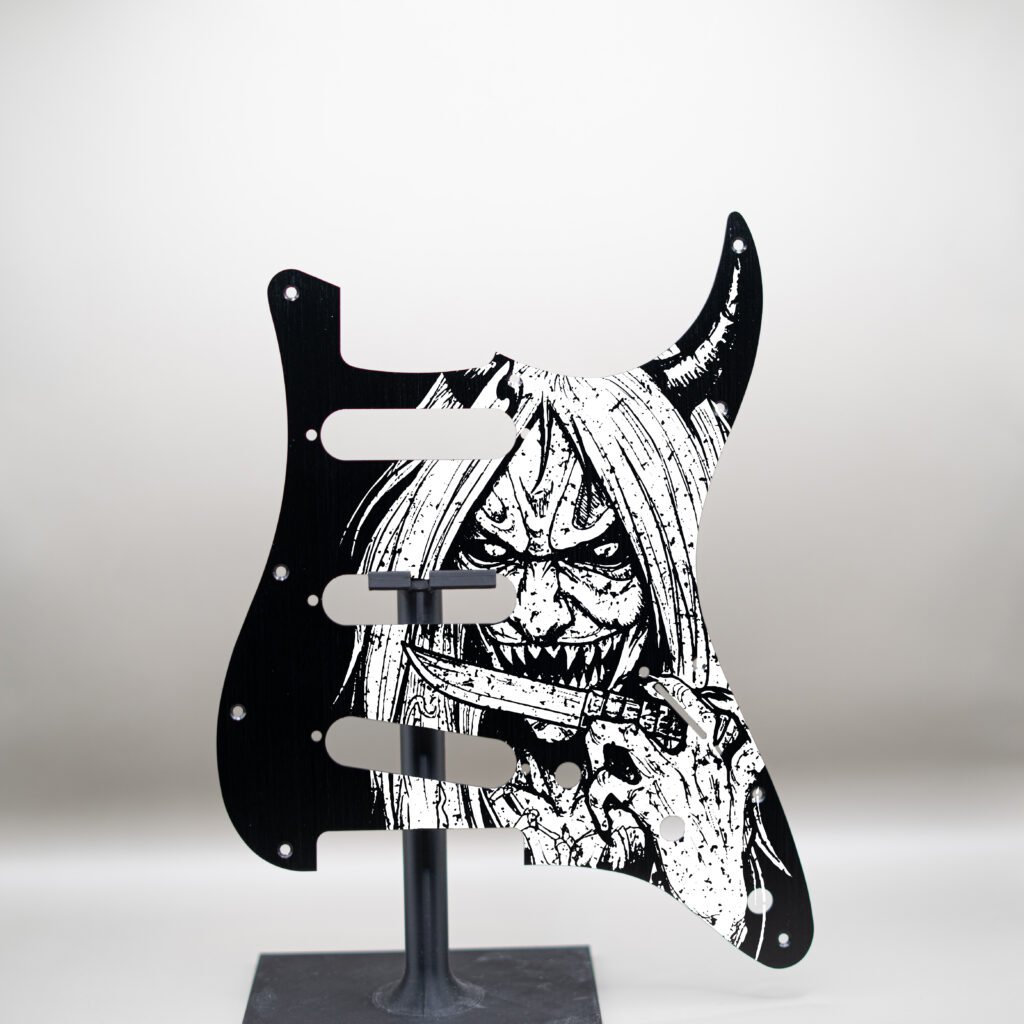 aztec death priest metal stratocaster pickguard (copy)