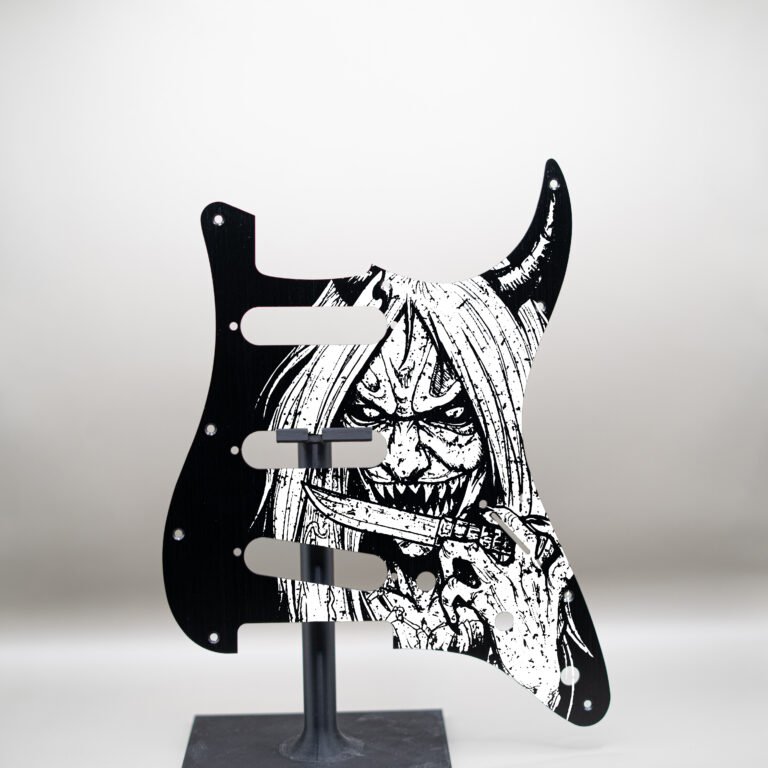 aztec death priest metal stratocaster pickguard (copy)