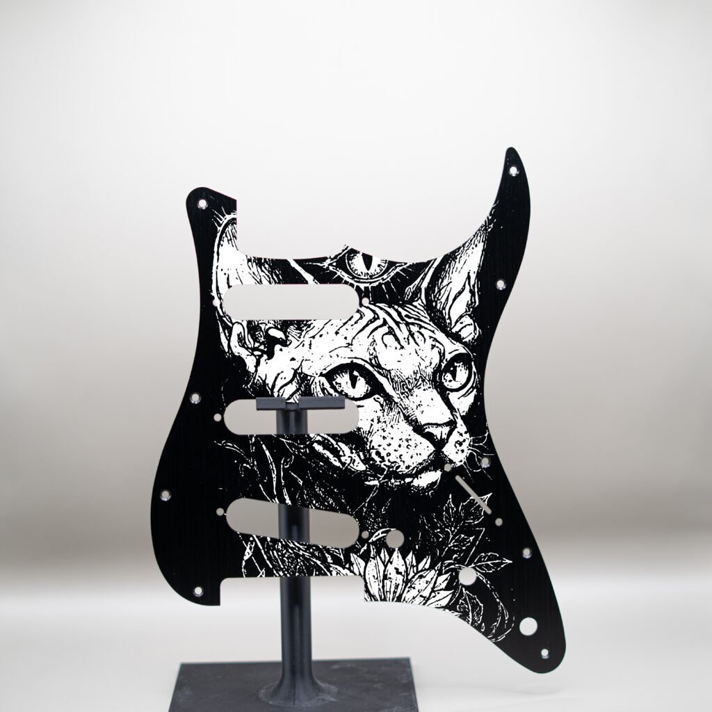aztec death priest metal stratocaster pickguard (copy)