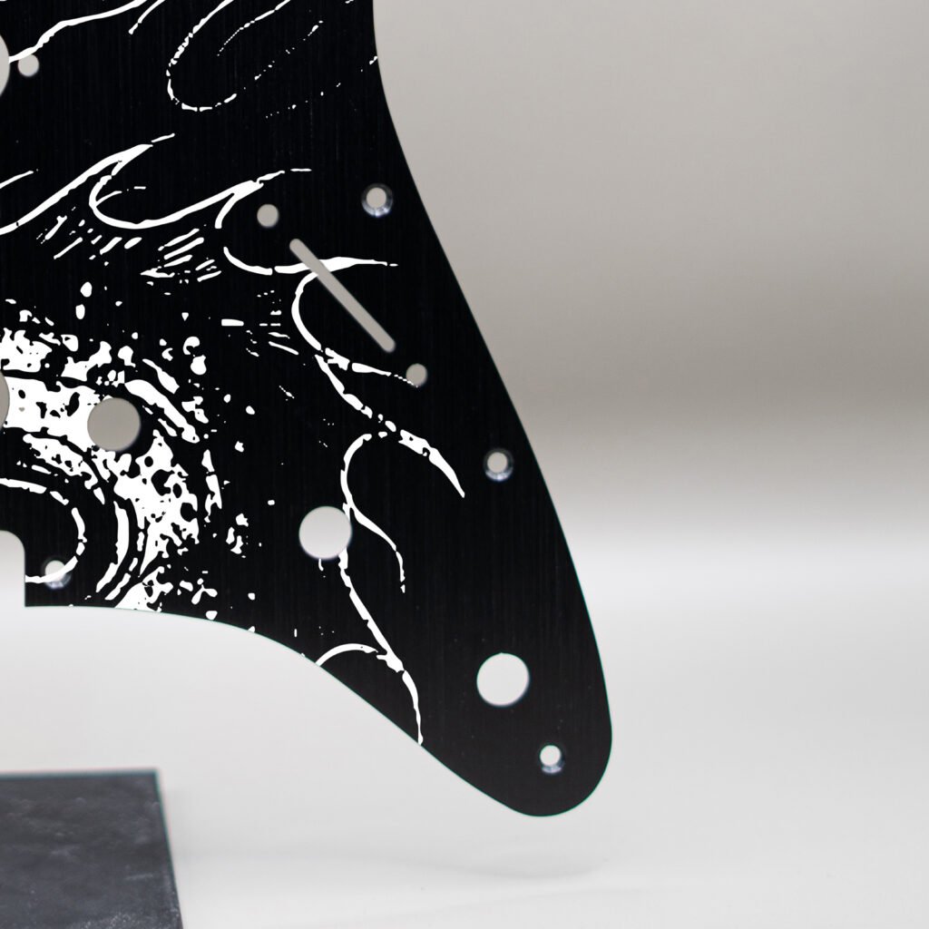 aztec death priest metal stratocaster pickguard (copy)