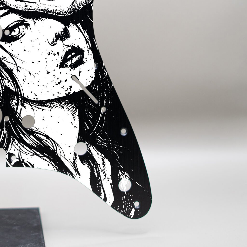 aztec death priest metal stratocaster pickguard (copy)