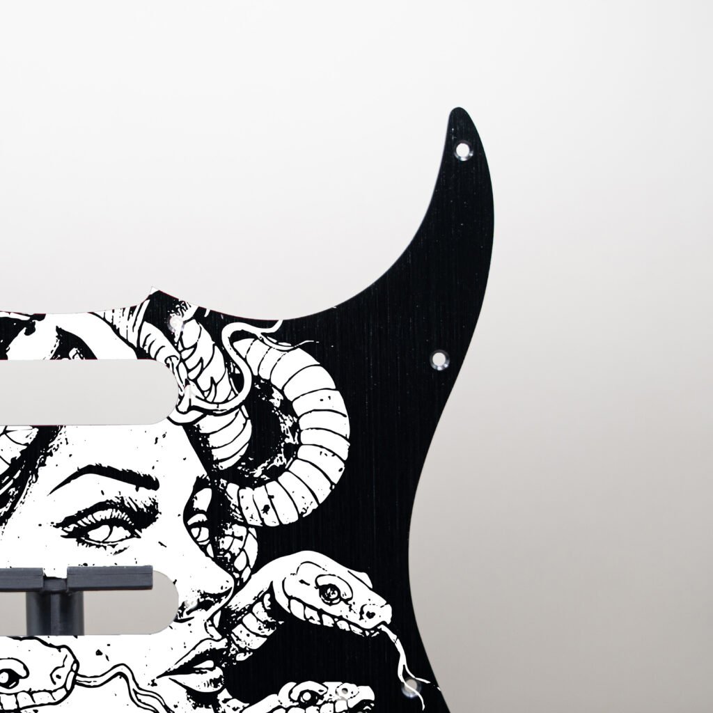 aztec death priest metal stratocaster pickguard (copy)