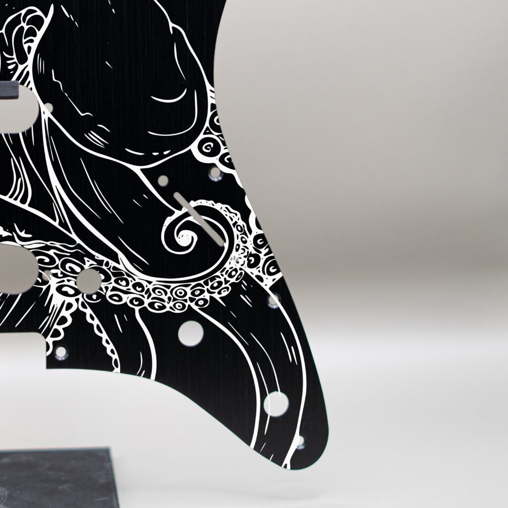 aztec death priest metal stratocaster pickguard (copy)