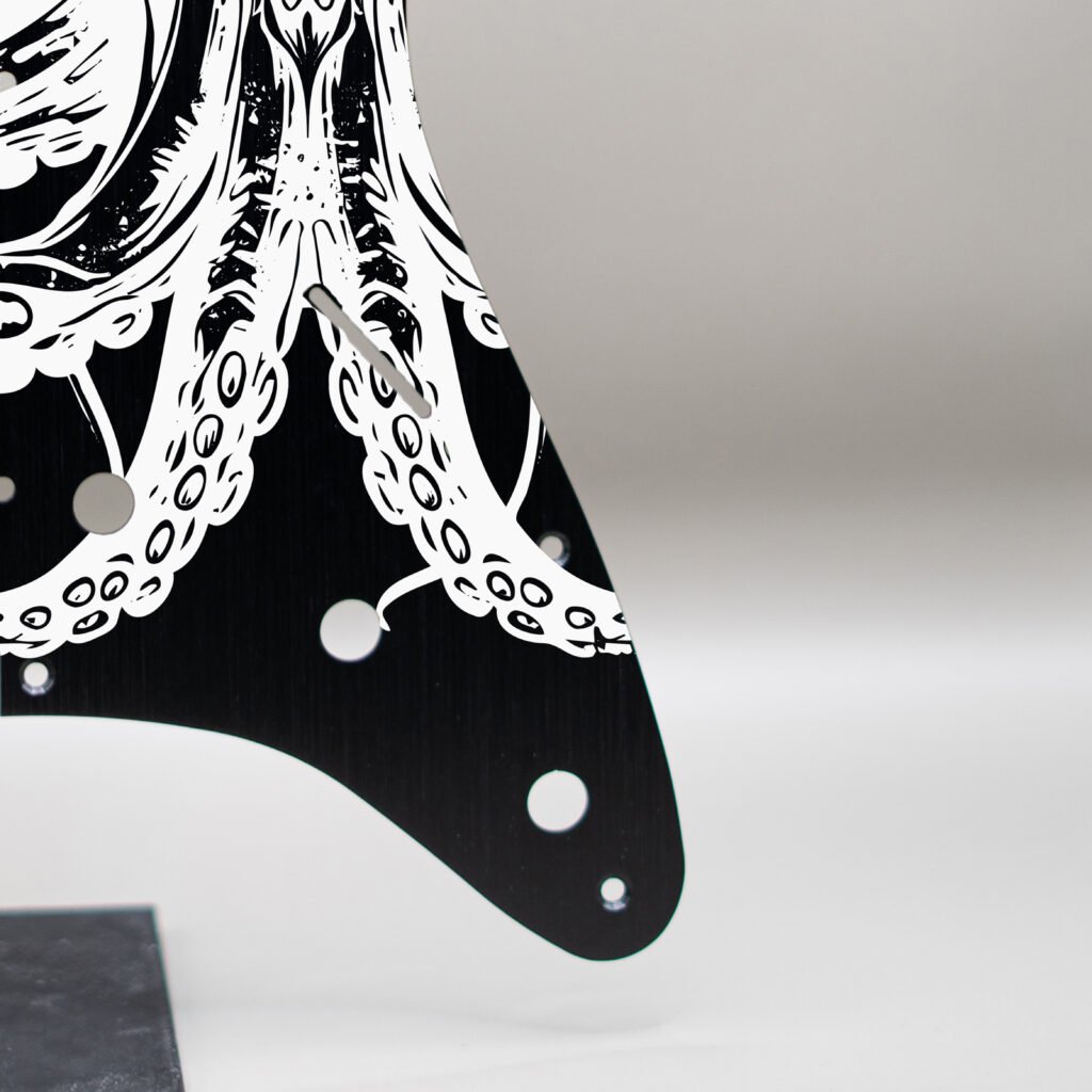 aztec death priest metal stratocaster pickguard (copy)