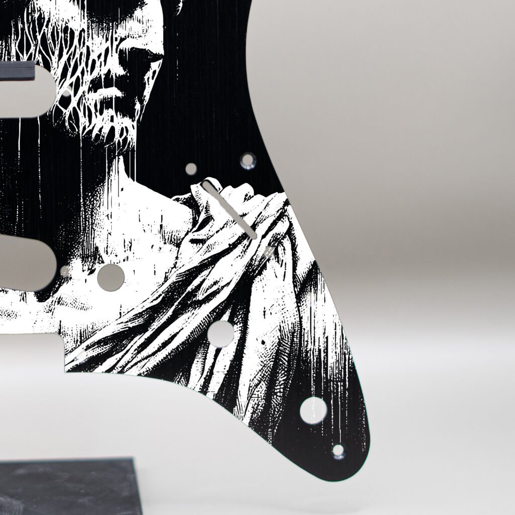 aztec death priest metal stratocaster pickguard (copy)