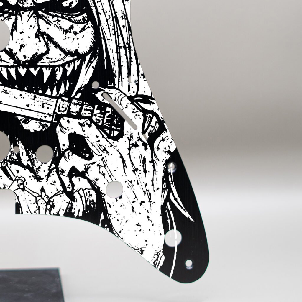 aztec death priest metal stratocaster pickguard (copy)