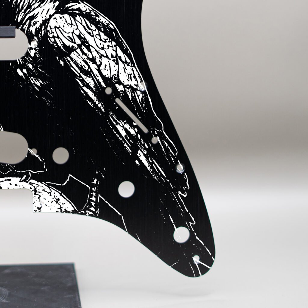 aztec death priest metal stratocaster pickguard (copy)