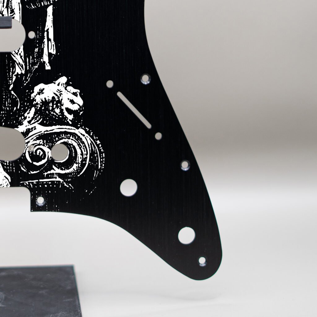 aztec death priest metal stratocaster pickguard (copy)