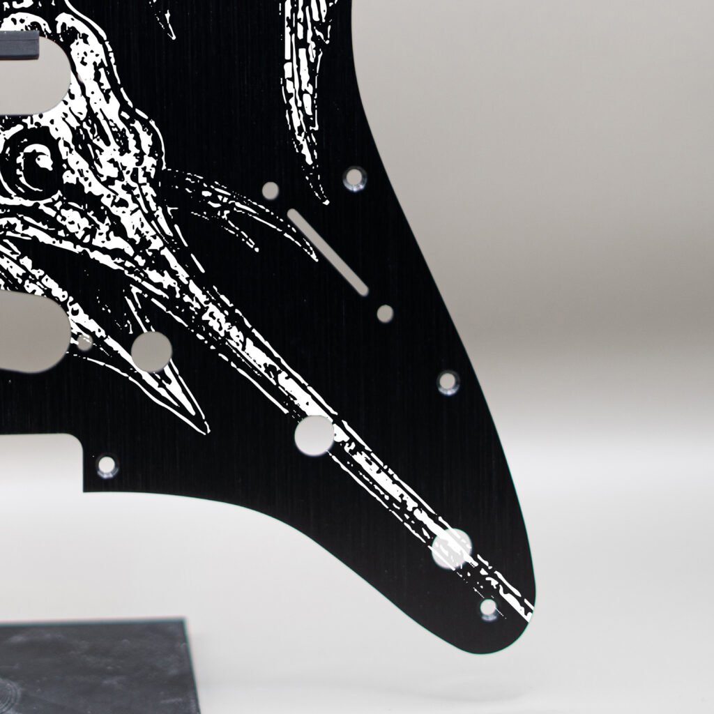 aztec death priest metal stratocaster pickguard (copy)