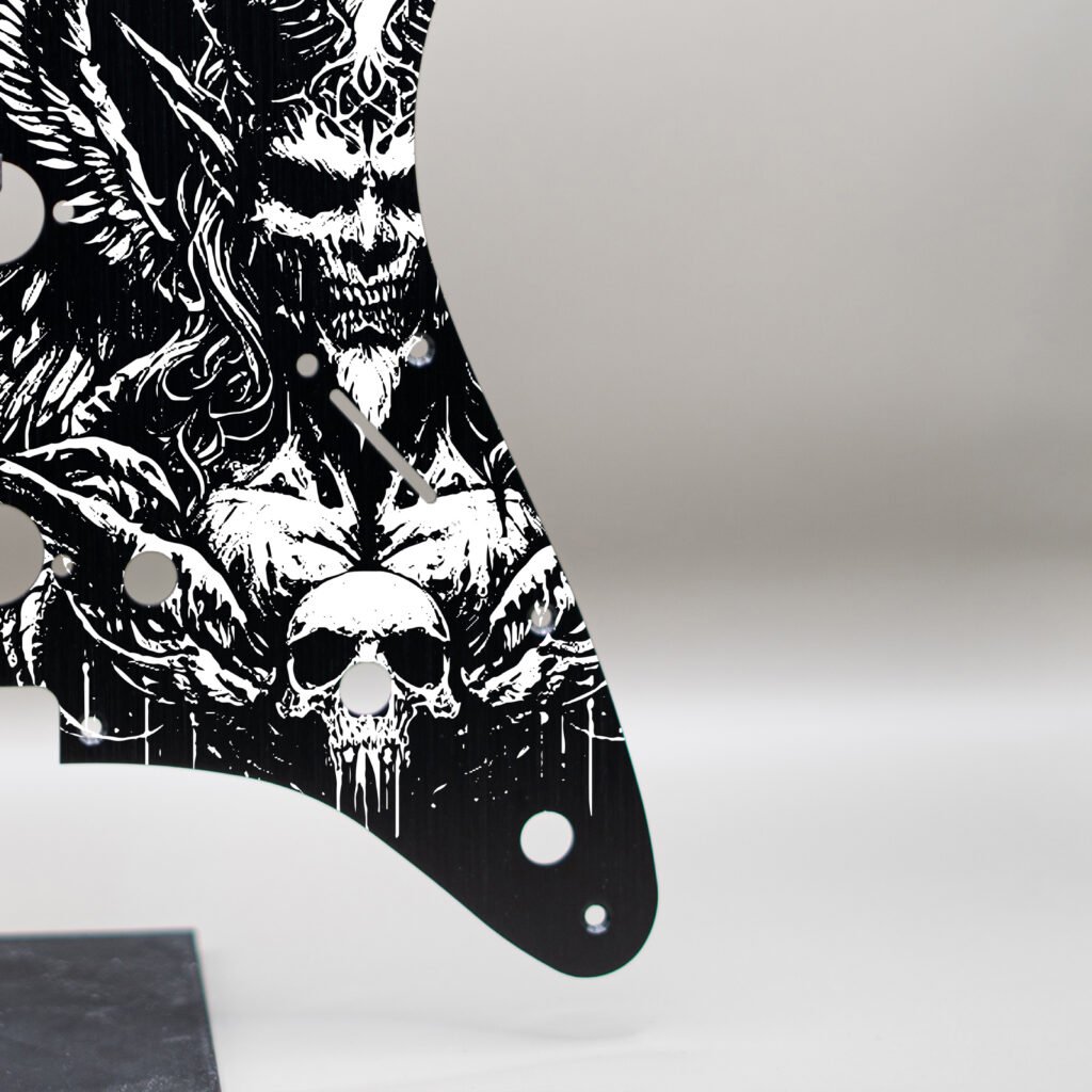 aztec death priest metal stratocaster pickguard (copy)